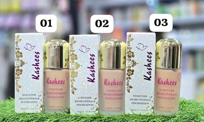 Kashees Eventone High Coverage Foundation – Long-Lasting Full Coverage Liquid Foundation (30ml)