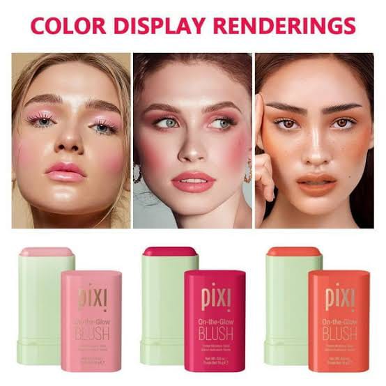Pixi On-the-Glow Blush Stick – Hydrating Cream Blush for a Natural Radiant Glow